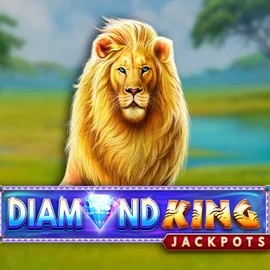 Diamond King Jackpots game by SpinPlay Games – logo hosted on Fortune Casino
