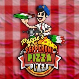 Peppe’s Pepperoni Pizza Plaza slot logo by Pragmatic Play at Fortune Casino