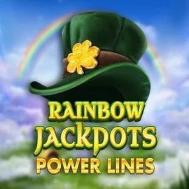Rainbow Jackpots Power Lines slot logo by Red Tiger Gaming at Fortune Casino