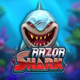 Razor Shark slot logo by Push Gaming at Fortune CasinoRazor Shark