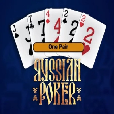 Russian Poker slot logo by OneTouch Games at Fortune CasinoRussian Poker